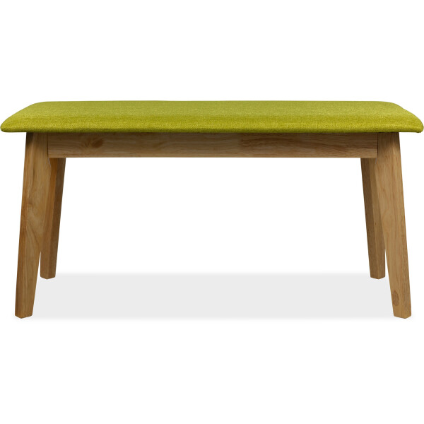 Titus Bench Natural with Green Cushion 