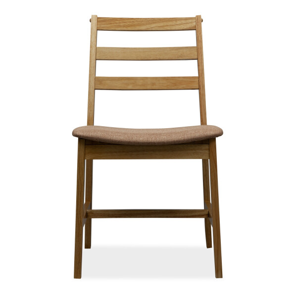 Titus Dining Chair Natural with Bone Brown Cushion 