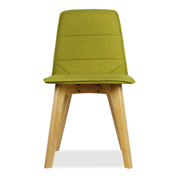 Mahala Dining Chair Natural with Green Cushion 