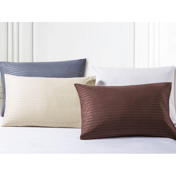 Bedding Day - Soft Microfiber Print 700TC Pillowcase (1pc) - Stripe