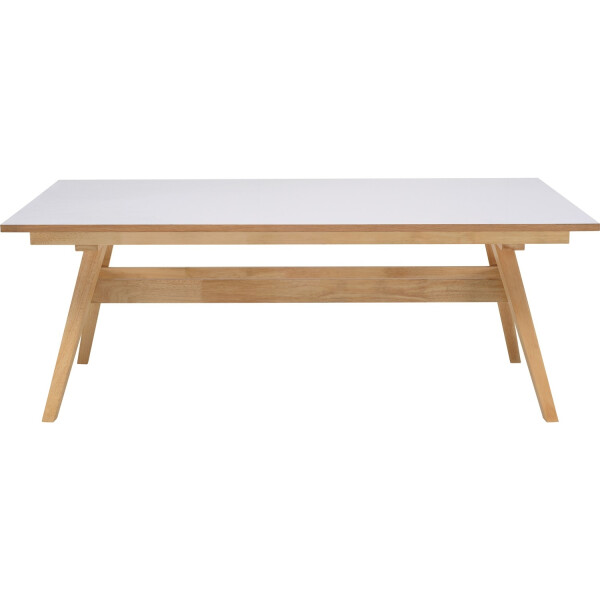 Valko 2M Dining Table in White Laminate Top