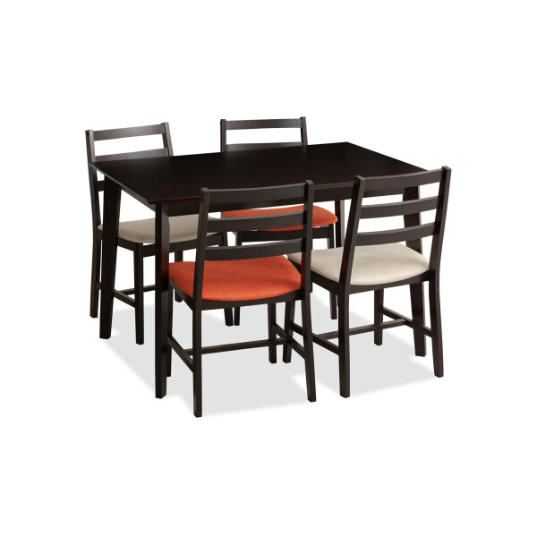 Titus Dining Table Cappucino Set A (1+4)