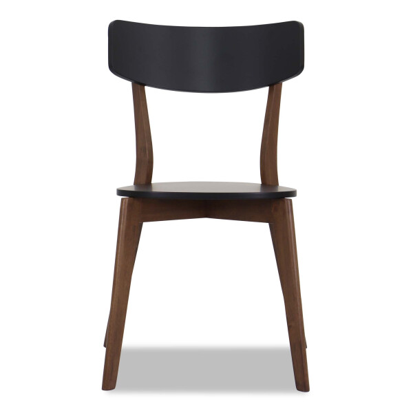 Claire Walnut Dining Chair (Black)