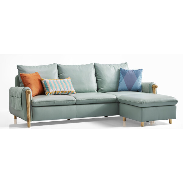 Joules 3 Seater Sofa with Ottoman (Mint Blue)