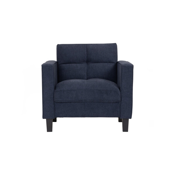 Sienta 1 Seater Sofa(Fabric Depp Blue)