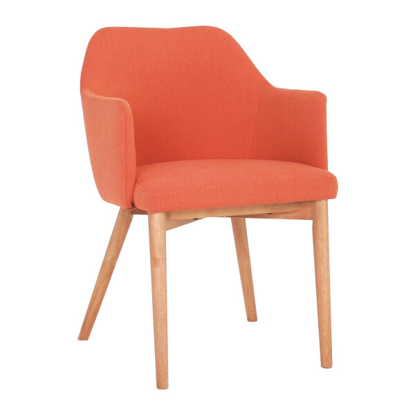 Gitel Arm Chair(Fabric Orange)