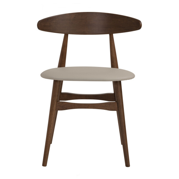Telyn Dining Chair(Cocoa/PU Cream)(Set of 2)