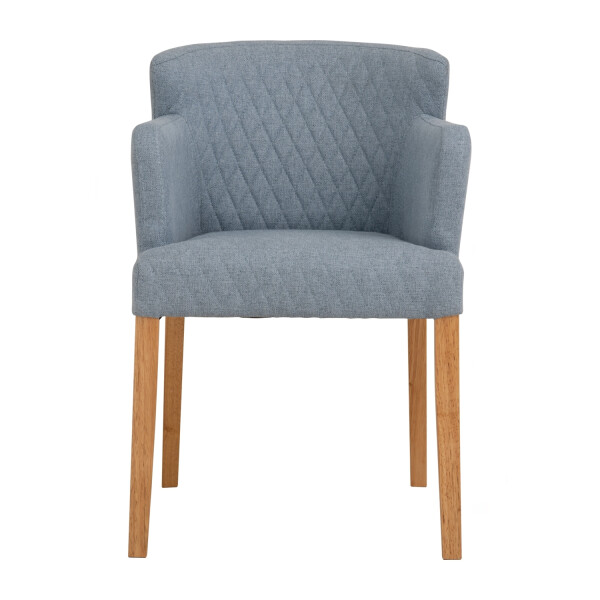 Rhoda Arm Chair(Fabric Light Blue)(Set Of 2)