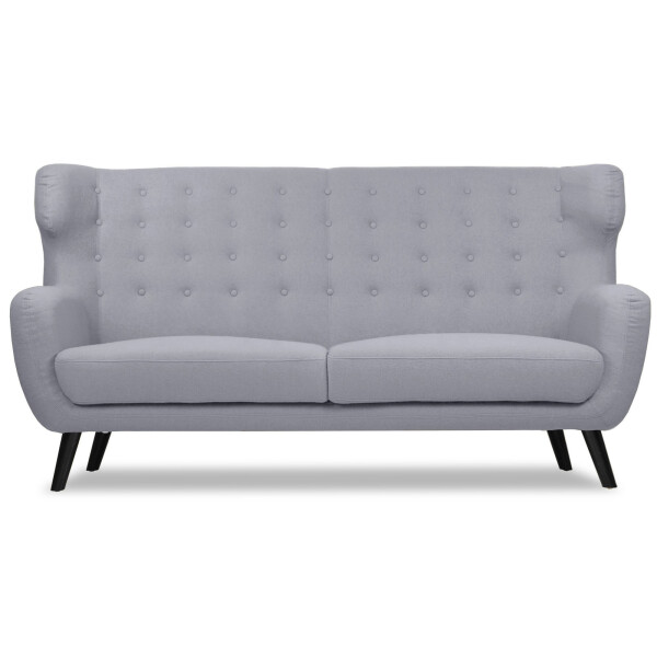 Replica WingBack Designer 3 Seater Sofa (Light Grey)