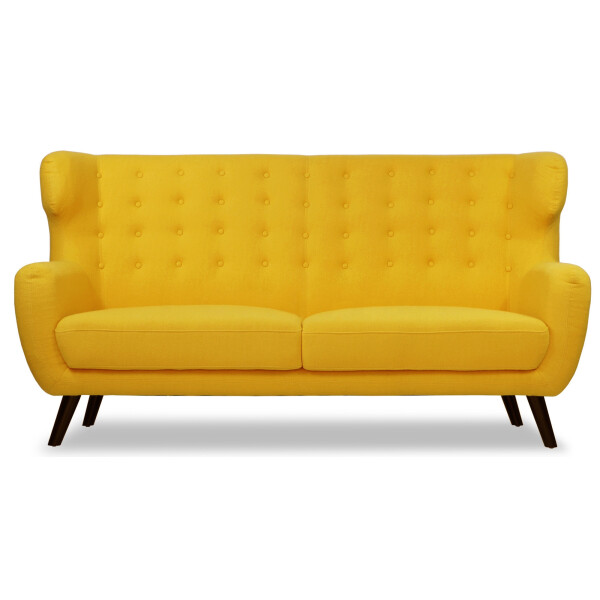 Replica WingBack Designer 3 Seater Sofa (Yellow)