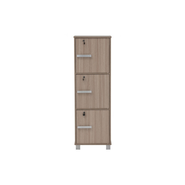 Naomi 3 Door Storage Cabinet W/Lock(Ebonnese)