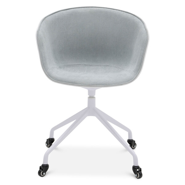 Janice Office Chair (Light Blue/White)