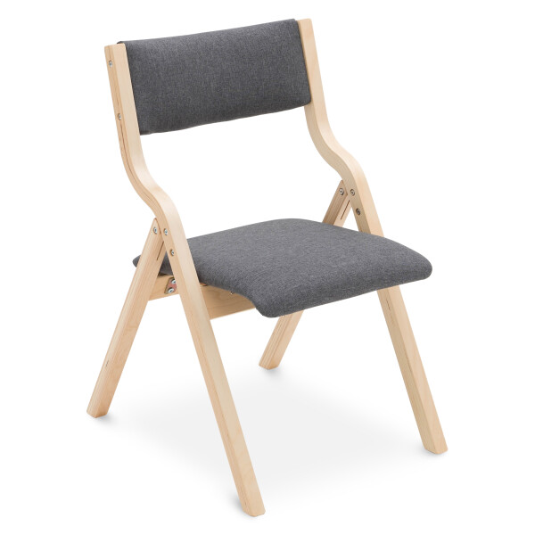 Marlene Foldable Chair (Natural/Dark Grey)