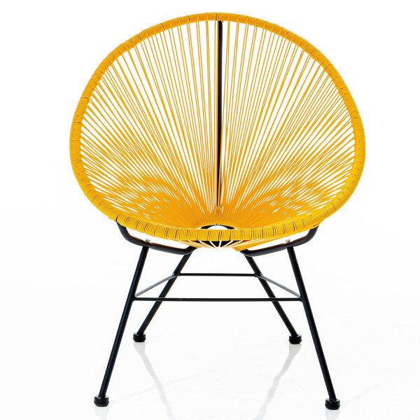 Keeva Wicker Chair (Yellow)