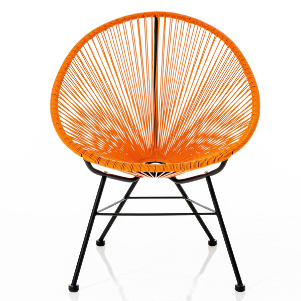 Keeva Wicker Chair (Orange)