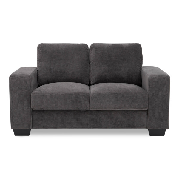 Alexis 2-Seater Sofa (Flat Dark Grey)