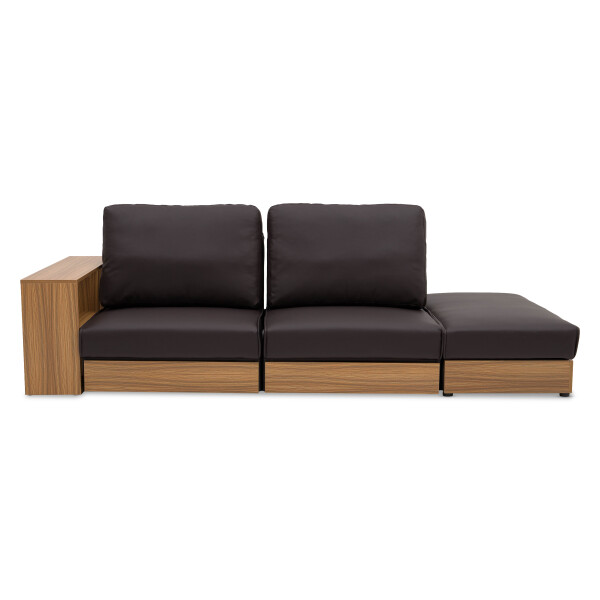 Tomos Storage Sofa Bed (PVC Brown)
