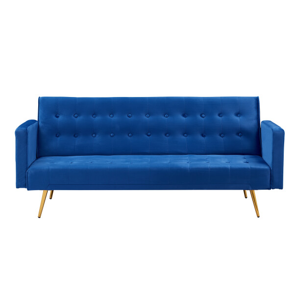 Raballo Flannelette Sofa Bed (Blue)