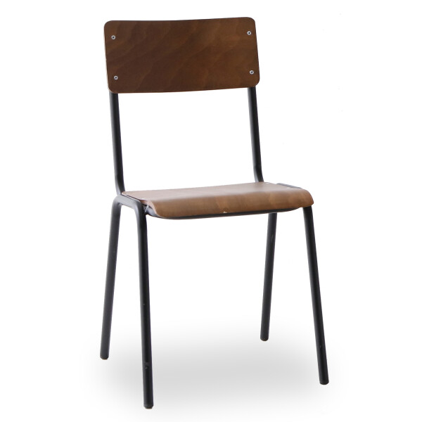 Burnett Chair (Dark Wood/Black)