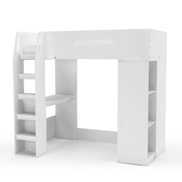 Dalyell Loft Bed with Open Wardrobe