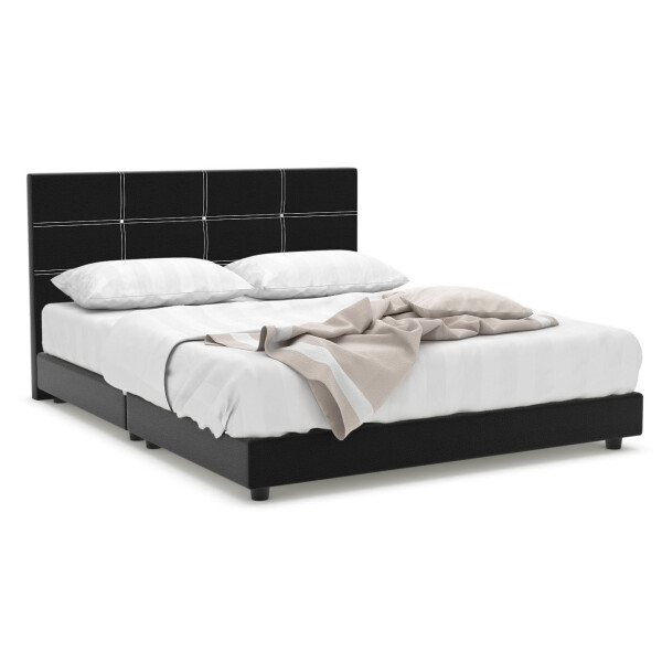 Rofer Faux Leather Bed Frame