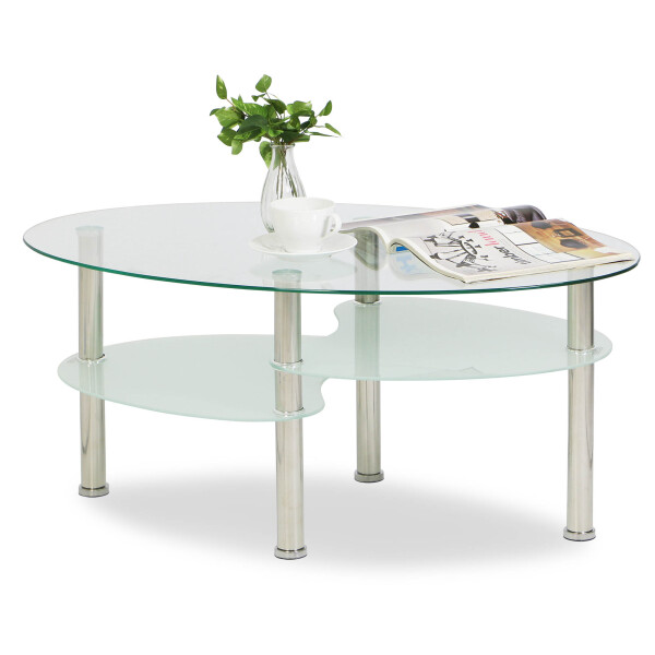 Krystal Eclipse Tempered Glass Coffee Table