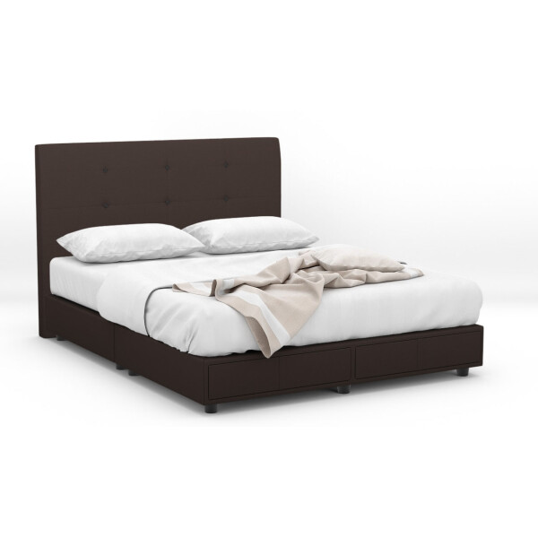 Topnix Fabric Drawer Bed Frame