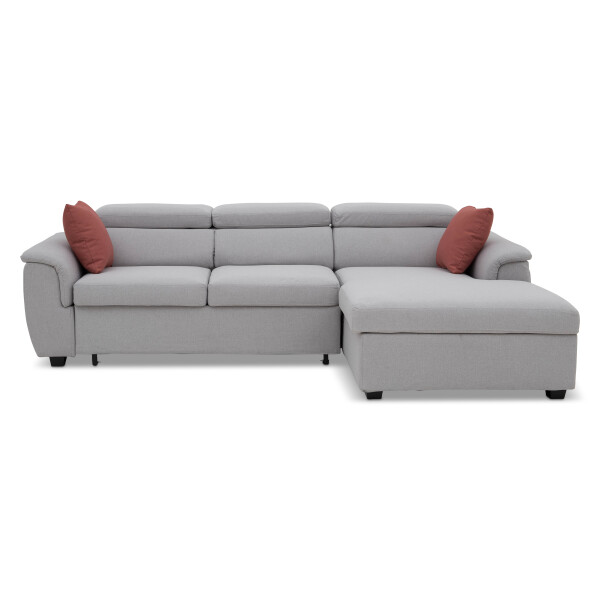 Héloise 3 Seater Storage Sofa Bed (Grey)