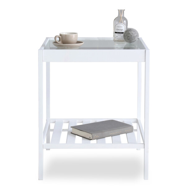 Hyara Side Table (White)