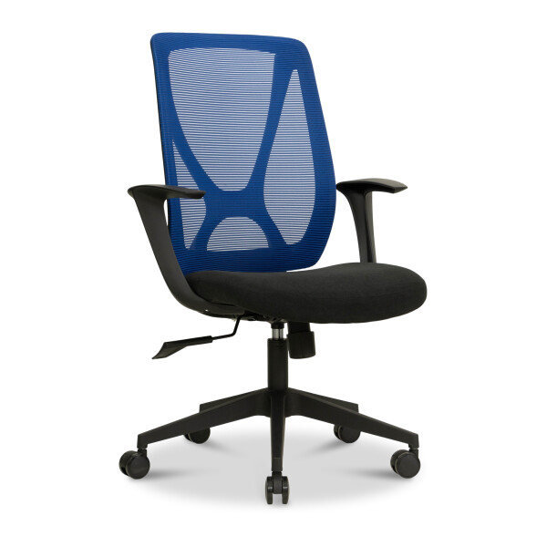 Lennon Mid Back Mesh Chair (Blue)