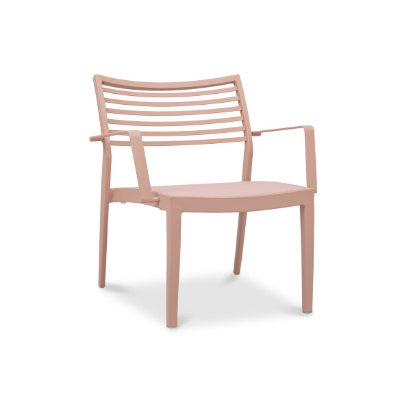 Madie Aluminium Armchair (Powder Pink)