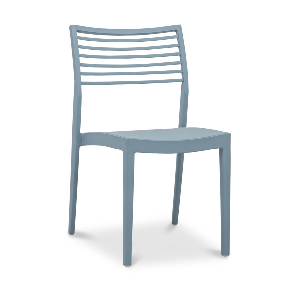 Madie Aluminium Dining Chair in Turquoise