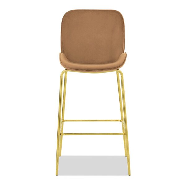 Beetle Bar Chair Replica in Velvet (Brown)