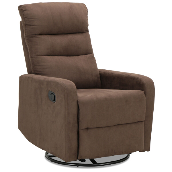Rasco Recliner with Swivel (Fabric Brown)