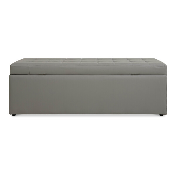 Carissa Storage Bench PVC Grey (Long)
