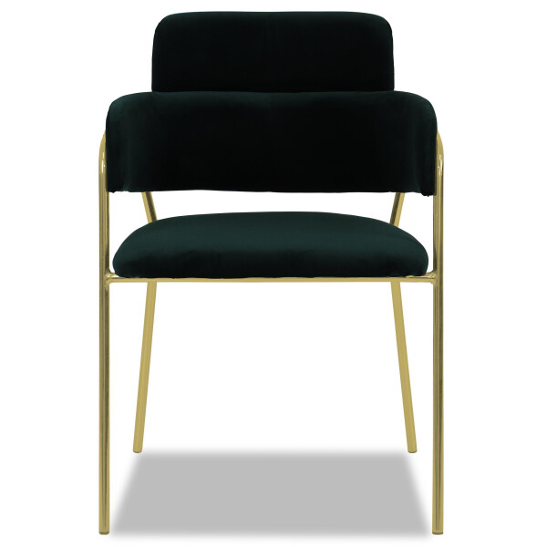 Emmiel Chair with Gold Legs (Green)