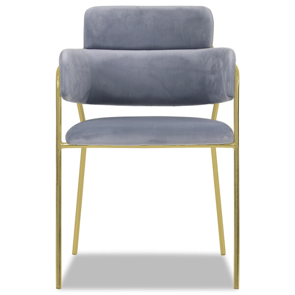 Emmiel Chair with Gold Legs (Grey)