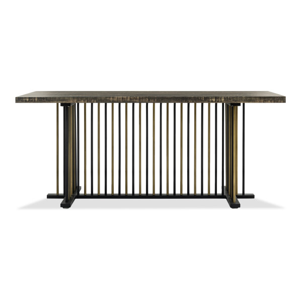 Clyde Dining Table with Gold Leg