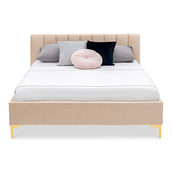 Kylan Upholstered Queen Bed (Champagne)