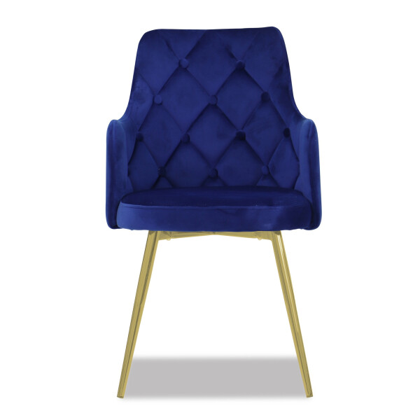 Laurie Chair with Gold Legs (Royal Blue)