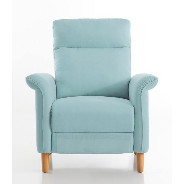 Eirny Armchair with Integral Footrest (Blue)