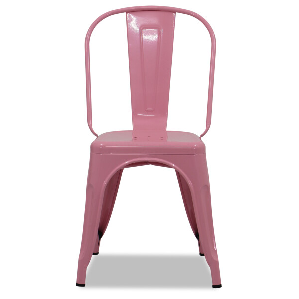 Retro Metal Chair (Light Pink)