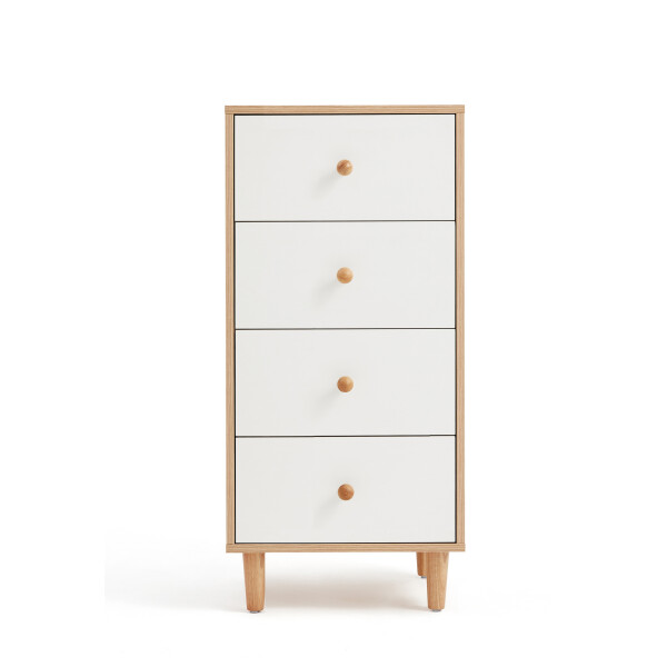Levern Tall Chest of Drawer (White)