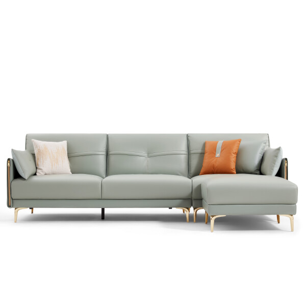 Martius 3.5 Seater Sofa with Ottoman (Mint)