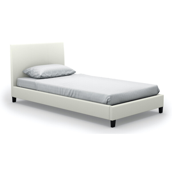 Haagen Single-Sized Bed (PU White)