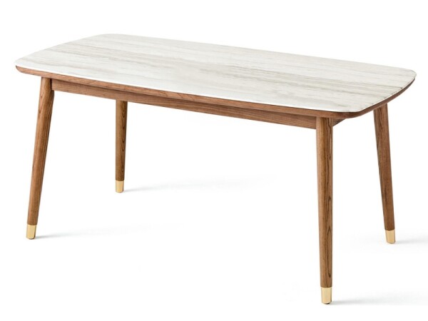 Julien 1.4M Dining Table (White Marble)