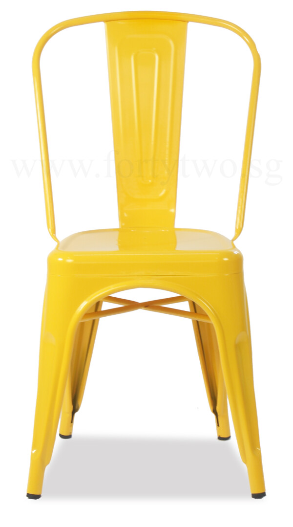 Retro Metal Chair (Yellow)