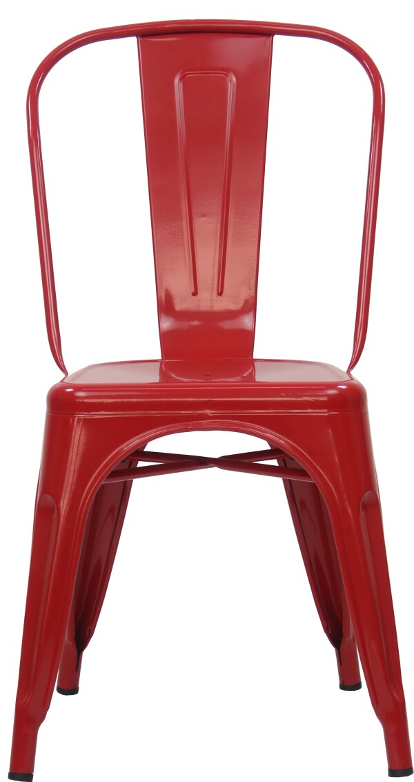Retro Metal Chair (Red)