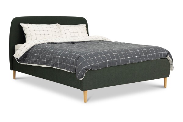 Ashenford Fabric Queen Bed Frame (Charcoal)