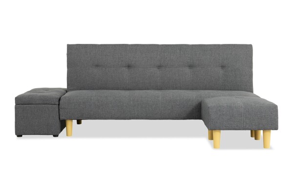 Wongg 4 Seater Sofa Bed Set (Fabric Grey)